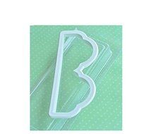 Anyana B Shape Decorative Border Plastic Cookie Cutter Cake Mould Tool Kitchen Tool Sugar Paste Baking Mould Cookie... N2