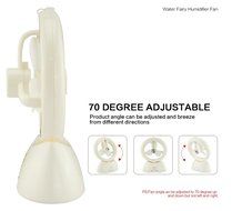 Welltop USB Handheld Humidifier Fans Rechargeable Misting fan Portable Mini fan Table Desktop Water Spray fan... N8