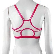 PHOTNO Women Lady Sports Yoga Athletic Solid Wrap Chest Strap Vest Tops Bra N8