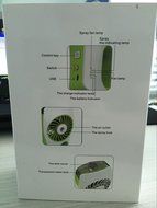 YL-VV@ 3 Speeds Handheld Mini Misting Cooling Fan Humidifier Beauty Replenishment Fan Powered by 18650 Rechargeable... N10