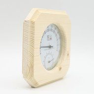 Single Sauna Wooden Hygrothermograph Thermometer Hygrometer Sauna Room Accessory N4