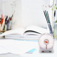 Eurus Home Portable18650 lithium-ion Rechargeable Fan with High Quality Mini USB Fan 4-inch Vanes 3 Speeds With... N18