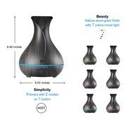 Aroma Essential Oil Diffuser, Simway 400ml Ultrasonic Cool Mist Aroma Humidifier with Waterless Auto Shut-off,... N5