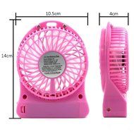 Eurus Home Portable18650 lithium-ion Rechargeable Fan with High Quality Mini USB Fan 4-inch Vanes 3 Speeds With... N20