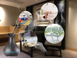 Aroma Essential Oil Diffuser, Simway 400ml Ultrasonic Cool Mist Aroma Humidifier with Waterless Auto Shut-off,... N8