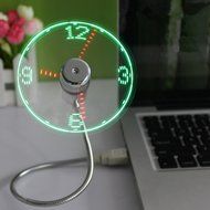 One Two&reg; USB Led Clock Fan,Patented product,USB FAN 1 year warranty N3