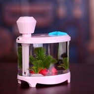 VANKER Portable Fish Tank USB LED Light Humidifier Air Purifier Atomizer Aroma Mist Maker(White) N6