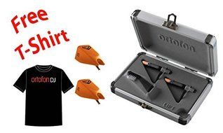 Ortofon Concorde NightClubII Twin Pack + 2 Extra NightClubII Stylus + Ortofon DJ T-shirt