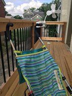 Baby Breeze Rechargeable Stroller Fan with Long Flexible Neck and USB Power For Desks, Laptops, Camping &amp; More N3