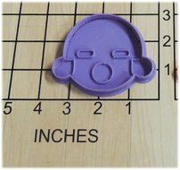 Crying Emoji Face Shaped Cookie Cutter and Stamp #1115