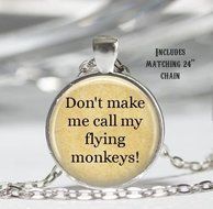 Wizard of Oz Necklace - Wicked Witch Necklace - Wicked Pendant - Book Necklace - Literary Jewelry - Quote Necklace...