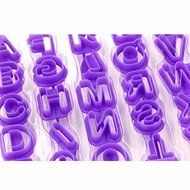 Generic 40Pcs Alphabet Fondant Biscuit Letter Mold Cookie Cake Cutter N5