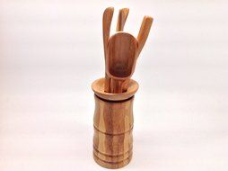 Gong Fu Tea Tools Bamboo Medium Size Tools 6 PCS M001