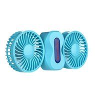 iwish 2016 Portable mobile Couples mini fan USB Folding Rechargeable Cooling built in Rechargeable battery 3 Speeds... N7