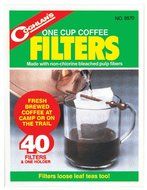 Coghlans 9570 One Cup Coffee Filters 40 Count