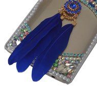 LG K7 Case,LG Tribute 5 Case,Yaheeda 3D Pearls Sparkle Plume Feather Chain Fashion Bling PC Hard Case for LG K7... N7