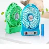 FengLan USB Portable Fan 3 Speeds Rechargeable Mini USB Fan Portable Output Electric Desk Cooling Fan for Travel... N19