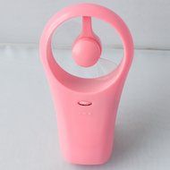 Hand-held Mini Super Mute USB/Battery Operated Cooling Fan Pink N5