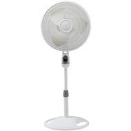 Lasko 16 Inch Oscillating Stand Fan with Remote Control (White)