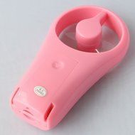 Hand-held Mini Super Mute USB/Battery Operated Cooling Fan Pink N7