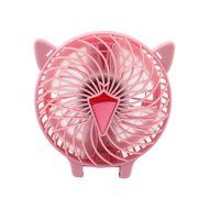 LifBetter Portable Foldable Hand Held Rechargeable USB Mini Fan for PC Desk Table Outdoor Travel (Pink), Powered... N18