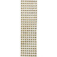 Aspire Gold Diamond Rhinestone Ribbon Wrap Roll, Cake And Party Decoration 8 Rows 1.5&quot; X 10 Yards N2