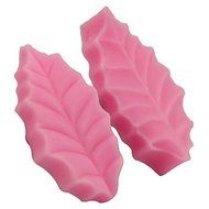 Let&#039;S Diy 2PCS Leaves Press Chocolate Molds Silicone Jelly Cake Foudant Sugar Mould Kitchen Deocrating Tools N3