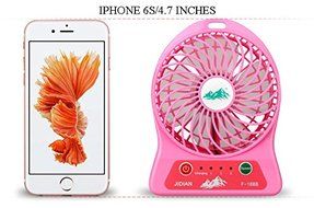 LYWOO Portable Battery Operated Rechargeable USB Fan with 4400mA/h Super Battery Capacity, Up to 12 Hours Continuous... N3