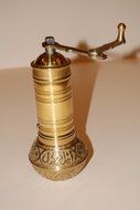 Turkish Coffee Grinder gold skin medium size