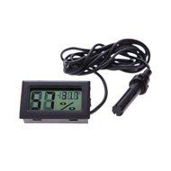 Thermometer - TOOGOO(R)4PCS Digital LCD Hygrometer Thermometer Temperature Humidity Gauge Meter Black
