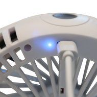 Small Desk Fan,Ladyker 5 Inch Rechargeable Portable Handheld Mini USB Fans for Travelling Camping Car Office Desktop... N11