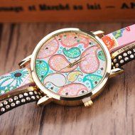 AutumnFall Women Bohemian Bracelet Woven Braided Handmade Wrap Bracelet Watch (B) N3