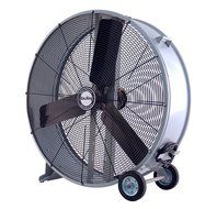 Air King 9236D 36-Inch 2-Speed Industrial Grade Direct Driven Drum Fan with Wheels, Powder Coated Steel Finish N4