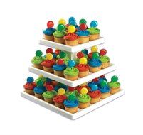 SQUARE CUPCAKE Cake 3 Tier Tray Wedding Shower BIRTHDAY Party Dessert Tree Stand Most Sold Item