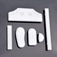 Ckeyin &reg; 6pcs Plastic Baby High Cut Sneaker Shoe Fondant Cake Mold Tools for DIY Birthday Cake Sugar Craft Decorating