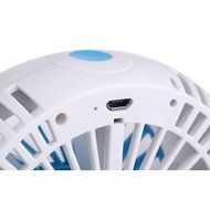 Small Desk Fan,Ladyker 5 Inch Rechargeable Portable Handheld Mini USB Fans for Travelling Camping Car Office Desktop... N15