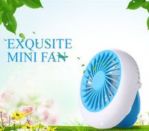 Small Desk Fan,Ladyker 5 Inch Rechargeable Portable Handheld Mini USB Fans for Travelling Camping Car Office Desktop... N16