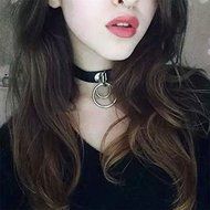 Bohemina Punk Goth Leather Rivet Style Collar Choker Funky Necklace Girls Gifts