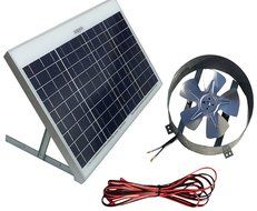 Amtrak Solar Powered Attic Gable Fan, 30W