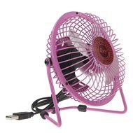 Bao Xin 360 Degrees Rotating USB Powered Tabletop Fan Mini Metal Electric Fan for Summer, Work, Office, Pc, Notebook... N23