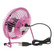 Bao Xin 360 Degrees Rotating USB Powered Tabletop Fan Mini Metal Electric Fan for Summer, Work, Office, Pc, Notebook... N25