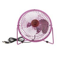 Bao Xin 360 Degrees Rotating USB Powered Tabletop Fan Mini Metal Electric Fan for Summer, Work, Office, Pc, Notebook... N27