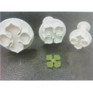WHATWEARS 3x Hydrangea Fondant Cake Biscuit Sugarcraft Plunger Cutter Craft Mold Tool