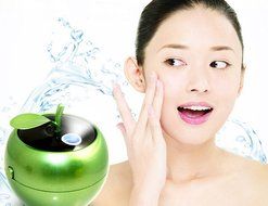 LOHOME USB Humidifier, Apple Anion Humidifier Mini USB Ultrasonic Humidifier Air Mist Moistener Purifier for Bedrooms... N9