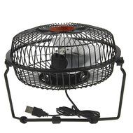 Bao Xin 360 Degrees Rotating USB Powered Tabletop Fan Mini Metal Electric Fan for Summer, Work, Office, Pc, Notebook... N32