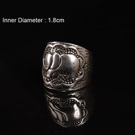 IBobo 4/6Pcs Fashion Women Silver Vintage Jewelry Punk Carve Flower Ring set N16