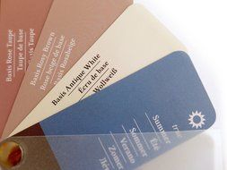 Color Swatch Fan Cool Summer (Or Summer-winter) 35 Colors N2