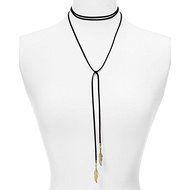 Vintage Lady Jewelry Gothic Black Velvet Choker Long Chain Leaf Pendant Necklace N3