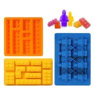 Freshlove Building Bricks Candy Mold Pan, Jelly&amp;ice Cube Tray Silicone - Makes Brick, Candy, Chocolate, Birthday...