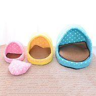 KAKA(TM) Pets Cute Warm Bed Dogs Sleeping House Pink Color Rose Dots M N11